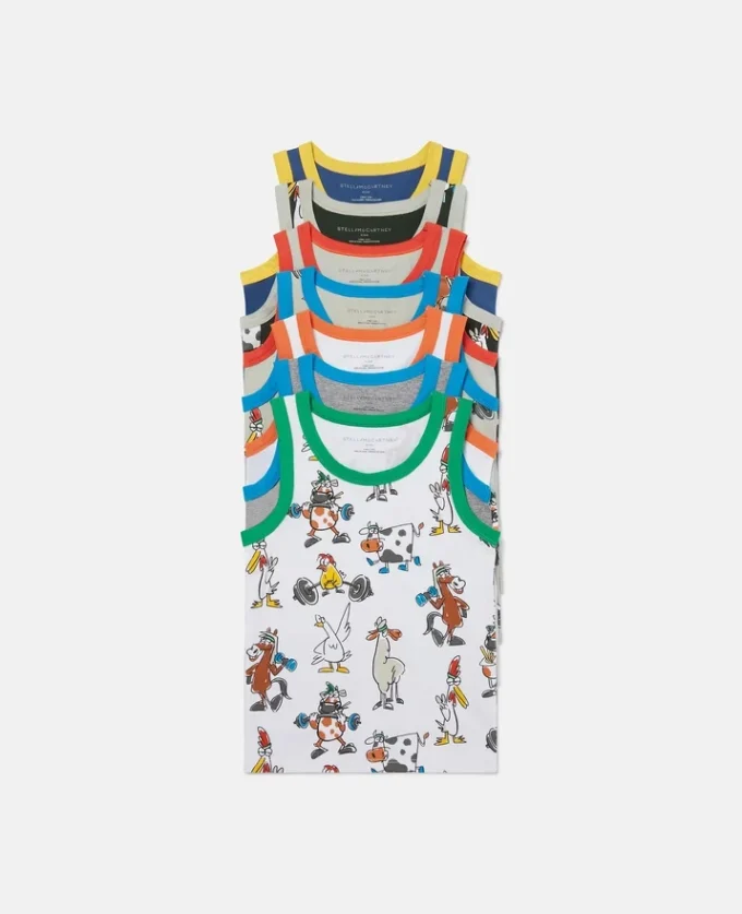 7 Pack of Farmyard Print Undershirts 7 Pack of Farmyard Print Undershirts