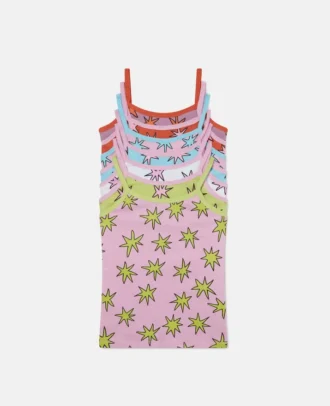 7 Pack of Star Print Undershirts