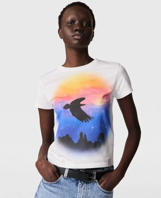 Airbrush Graphic Baby Tee Airbrush Graphic Baby Tee