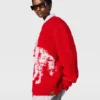 Airbrushed Horse Graphic Crewneck Jumper Airbrushed Horse Graphic Crewneck Jumper