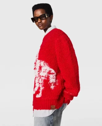 Airbrushed Horse Graphic Crewneck Jumper