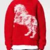 Airbrushed Horse Graphic Crewneck Jumper Airbrushed Horse Graphic Crewneck Jumper