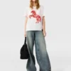 Airbrushed Horse Graphic T-Shirt Airbrushed Horse Graphic T-Shirt