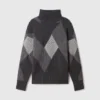 Argyle Turtleneck Sweater Argyle Turtleneck Sweater