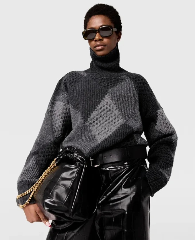 Argyle Turtleneck Sweater Argyle Turtleneck Sweater