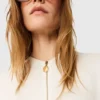 Arlesa Double Split Hem Zip Blouse Arlesa Double Split Hem Zip Blouse