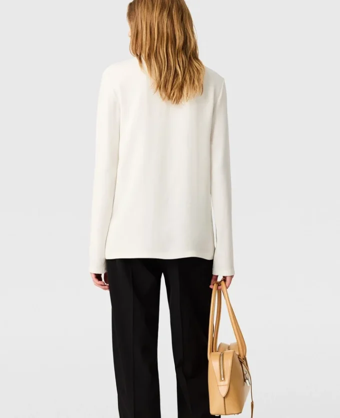 Arlesa Double Split Hem Zip Blouse Arlesa Double Split Hem Zip Blouse