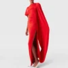 Asymmetric Cape Maxi Dress Asymmetric Cape Maxi Dress