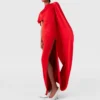 Asymmetric Cape Maxi Dress Asymmetric Cape Maxi Dress