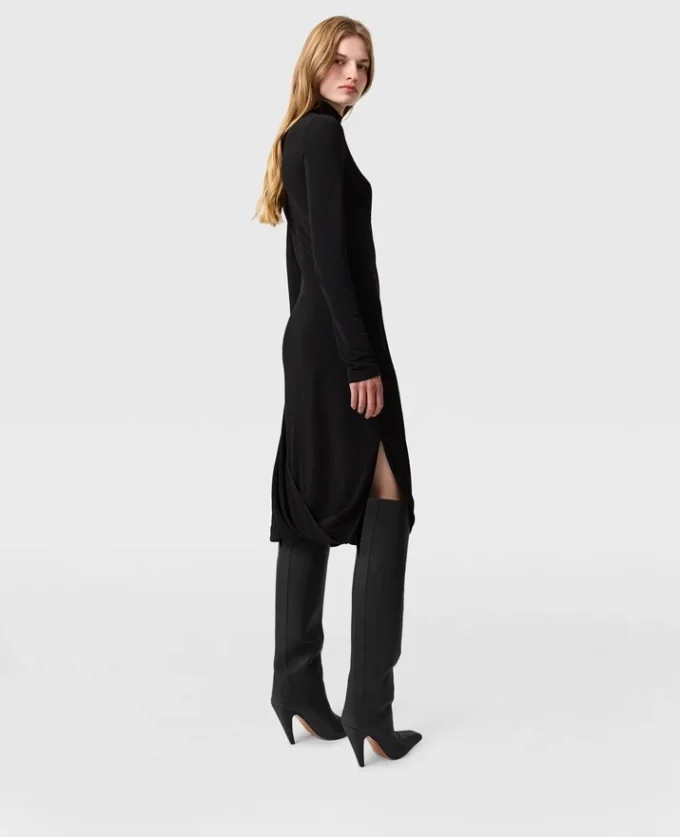 Asymmetric Cape Midi Dress Asymmetric Cape Midi Dress