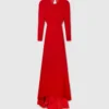 Backless Long-Sleeve Floor-Length Dress Backless Long-Sleeve Floor-Length Dress