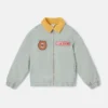 Badge Appliqué Borg Collar Jacket Badge Appliqué Borg Collar Jacket