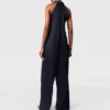 Ball-Chain Halterneck Satin Jumpsuit Ball-Chain Halterneck Satin Jumpsuit