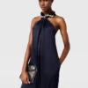 Ball-Chain Halterneck Satin Jumpsuit Ball-Chain Halterneck Satin Jumpsuit