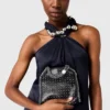 Ball-Chain Halterneck Satin Jumpsuit Ball-Chain Halterneck Satin Jumpsuit