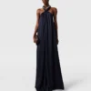 Ball-Chain Halterneck Satin Maxi Dress Ball-Chain Halterneck Satin Maxi Dress