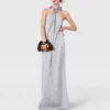 Ball-Chain Halterneck Satin Maxi Dress Ball-Chain Halterneck Satin Maxi Dress