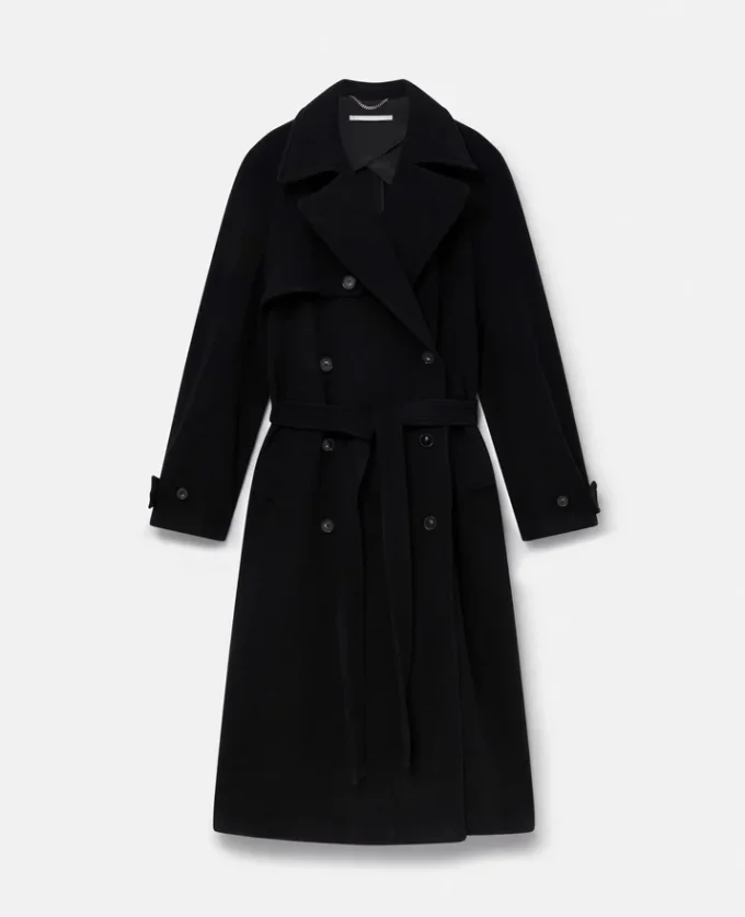 Banana Sleeve Belted Long Coat Banana Sleeve Belted Long Coat