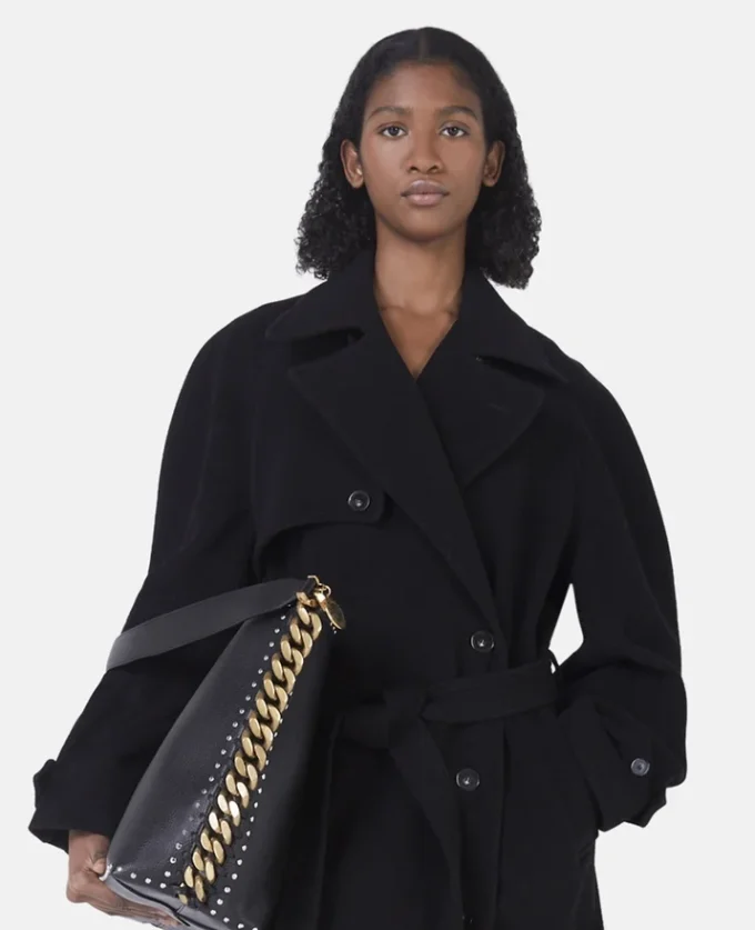 Banana Sleeve Belted Long Coat Banana Sleeve Belted Long Coat