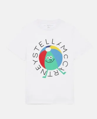 Beach Ball Logo Cotton T-Shirt
