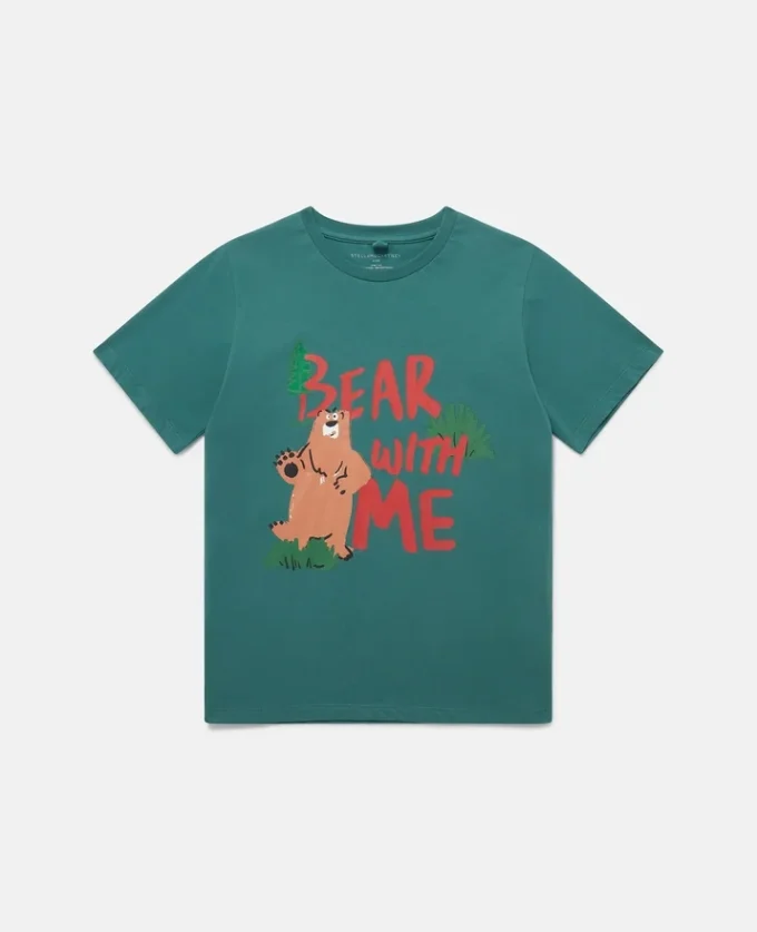 Bear With Me’ Motif T-Shirt Bear With Me’ Motif T-Shirt