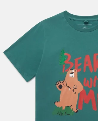 Bear With Me’ Motif T-Shirt