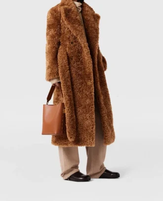 Belted Plush Teddy Coat