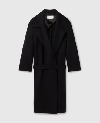 Belted Tonal Buckle Trench Coat