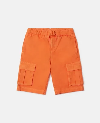 Belted Waist Cargo Shorts