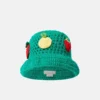 Berry Embroidered Crochet Bucket Hat Berry Embroidered Crochet Bucket Hat