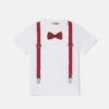 Bow Tie and Suspender Print T-Shirt Bow Tie and Suspender Print T-Shirt