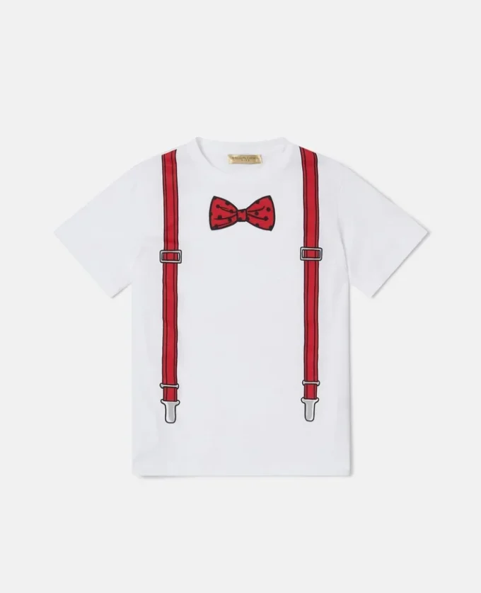 Bow Tie and Suspender Print T-Shirt Bow Tie and Suspender Print T-Shirt