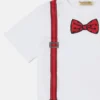 Bow Tie and Suspender Print T-Shirt Bow Tie and Suspender Print T-Shirt