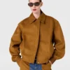 Boxy Collared Bomber Jacket Boxy Collared Bomber Jacket