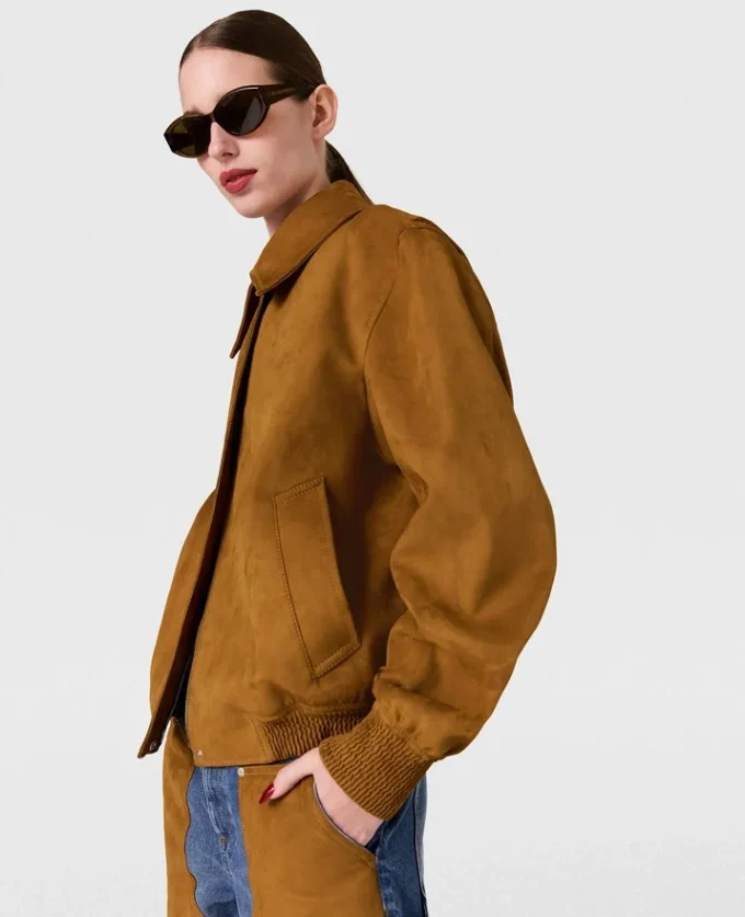 Boxy Collared Bomber Jacket Boxy Collared Bomber Jacket