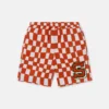 Brand Initial Check Swim Shorts Brand Initial Check Swim Shorts