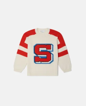Brand Initial Knitted Sweater