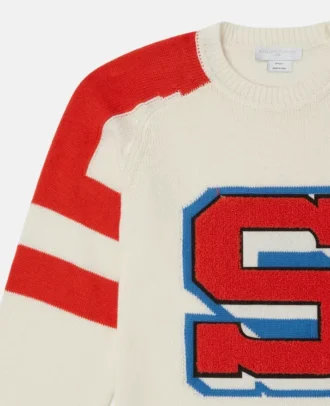 Brand Initial Knitted Sweater