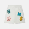 Brand Initials Embroidered Shorts Brand Initials Embroidered Shorts