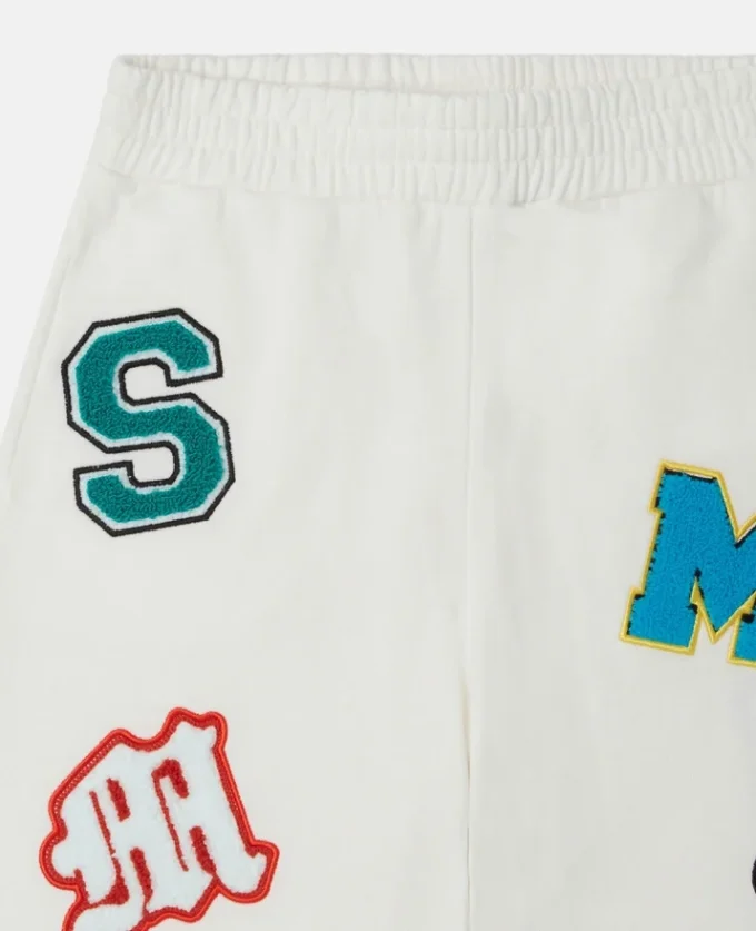 Brand Initials Embroidered Shorts Brand Initials Embroidered Shorts