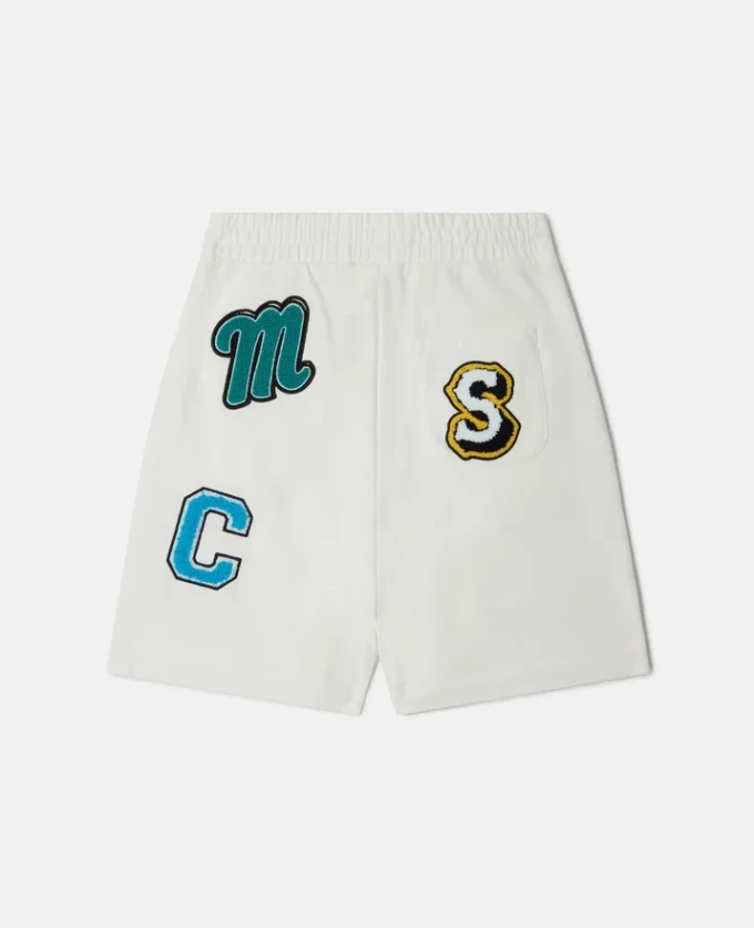 Brand Initials Embroidered Shorts Brand Initials Embroidered Shorts