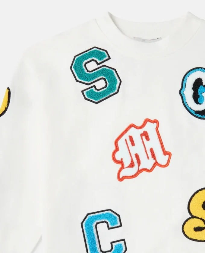 Brand Initials Embroidered Sweatshirt Brand Initials Embroidered Sweatshirt
