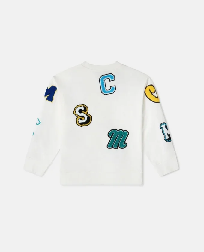 Brand Initials Embroidered Sweatshirt Brand Initials Embroidered Sweatshirt