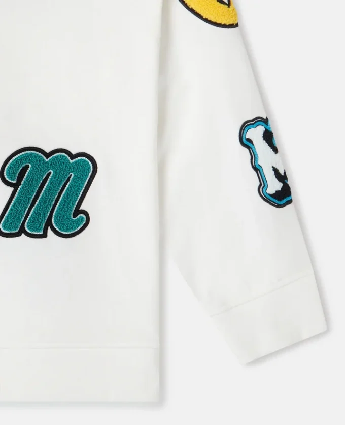 Brand Initials Embroidered Sweatshirt Brand Initials Embroidered Sweatshirt
