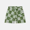Brand Lettering Check Shorts Brand Lettering Check Shorts