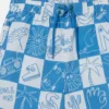 Brand Lettering Check Swim Shorts Brand Lettering Check Swim Shorts