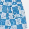 Brand Lettering Check Swim Shorts Brand Lettering Check Swim Shorts