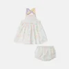 Brand Print Dress and Bloomers Set Brand Print Dress and Bloomers Set