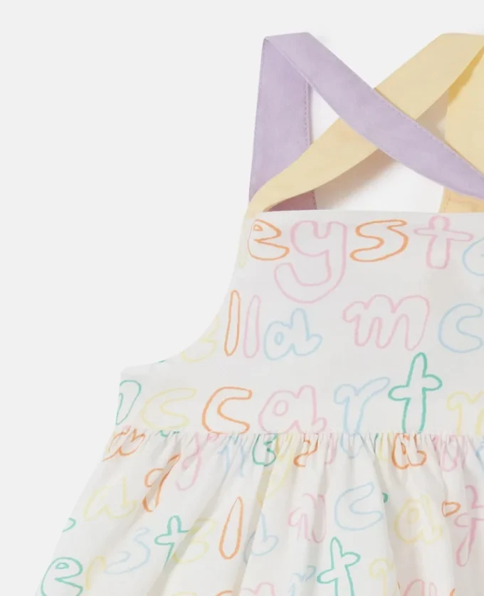 Brand Print Dress and Bloomers Set Brand Print Dress and Bloomers Set