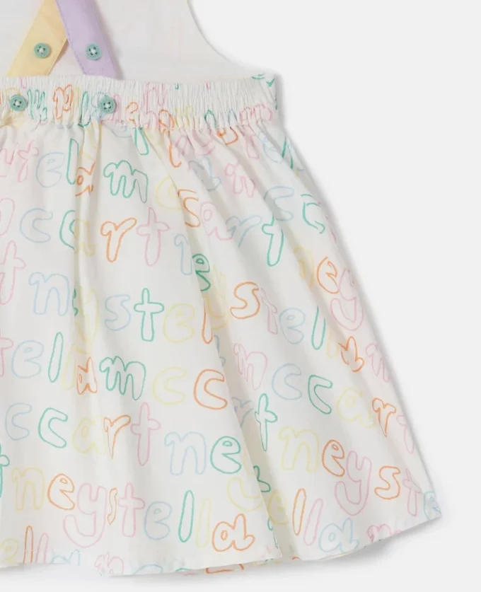 Brand Print Dress and Bloomers Set Brand Print Dress and Bloomers Set